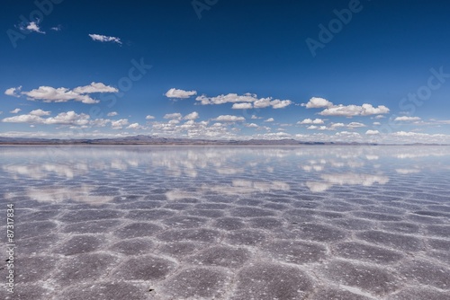 the stunning scenery of uyuni salt lake in bolivia