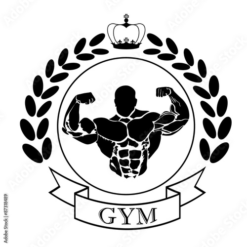 gym icon, vector