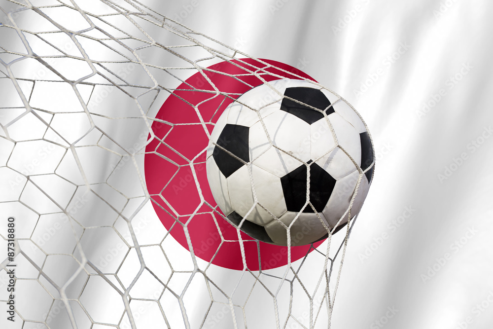 Naklejka premium japan soccer ball