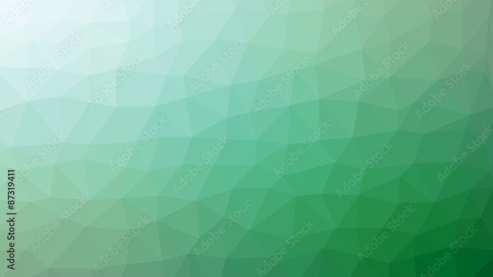 Obraz premium Green low poly background.