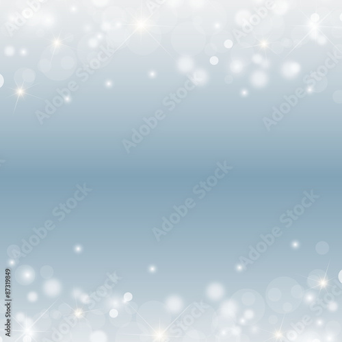 Bokeh blau weihnachtlich