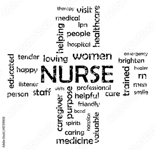 Nurse Word Cloud Concept