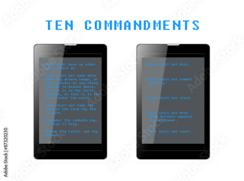 Ten Commandments Phablets