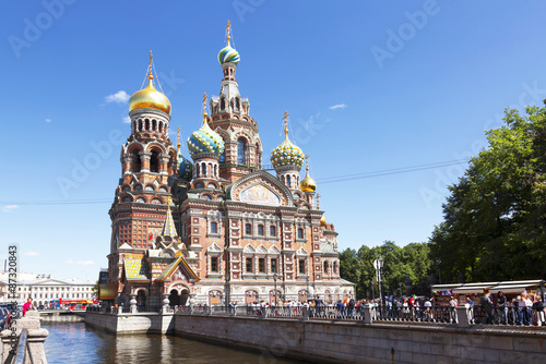 Church of savior on Spilled Blood in St. Petersburg  Russia