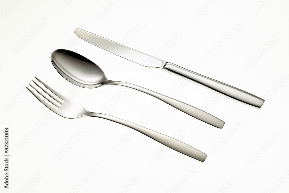 Stainless fork, spoon and knife Stainless fork, spoon and knife