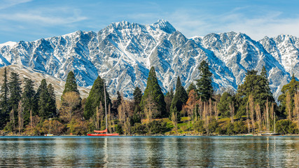 Crédence de cuisine Nouvelle-Zélande Panorama sur la ville de Queenstown  © naruedom