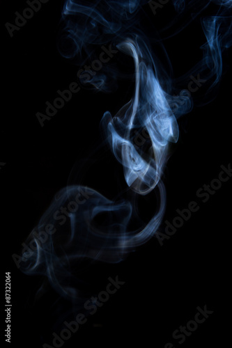 Textured Smoke, Abstract black