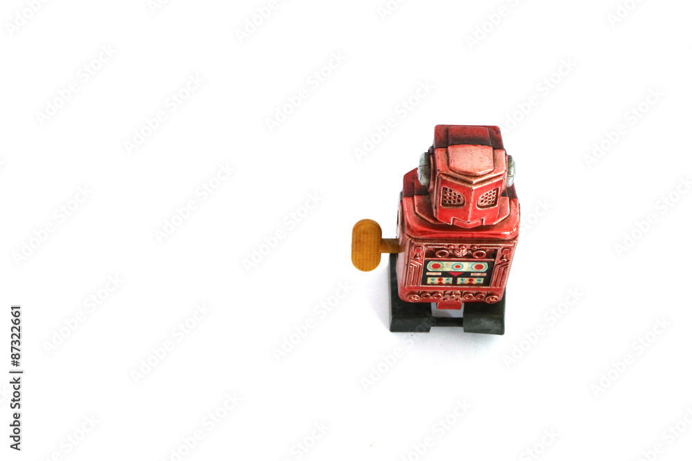 Fototapeta premium old wind up robot