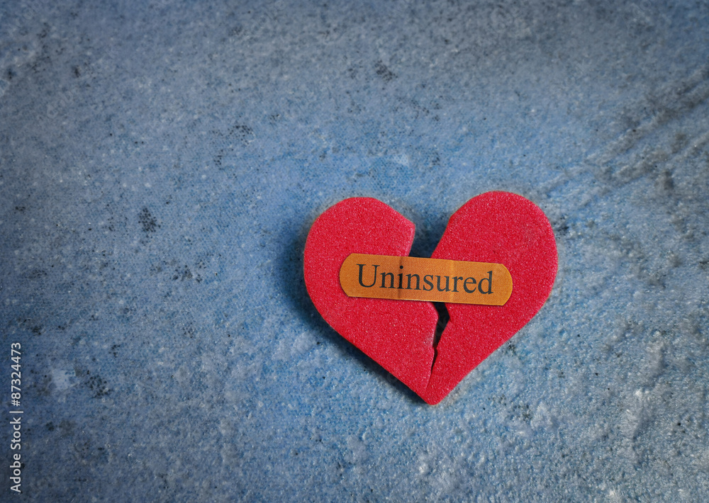 Fototapeta premium Uninsured heart
