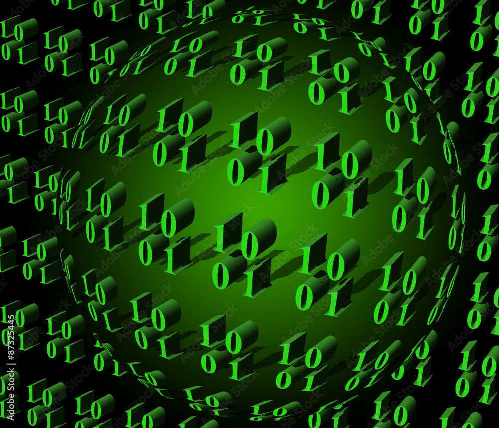 Obraz premium Binary background