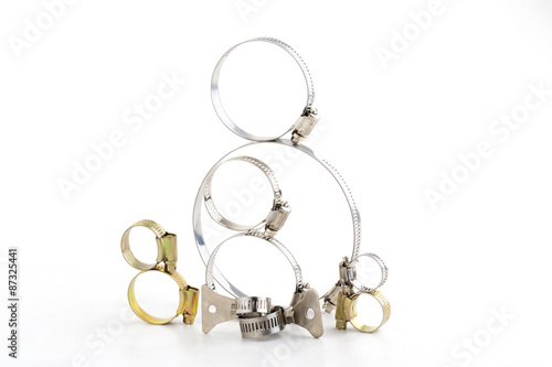 Group of Metal band hose clamp