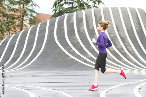Canvas Print running in Copenhagen