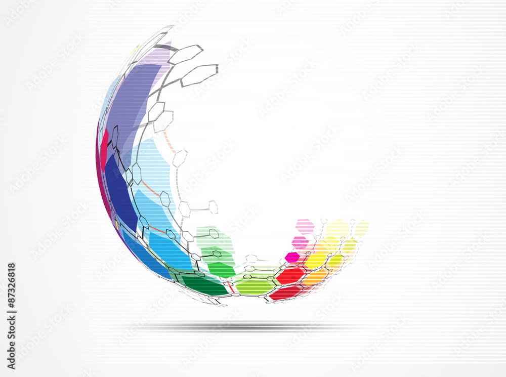 Abstract tech background. Futuristic technology interface. Vecto Abstract tech background. Futuristic technology interface. Vecto