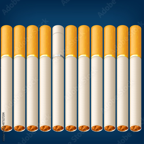 smoking cigarettes alot