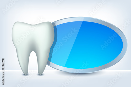 tooth and label
