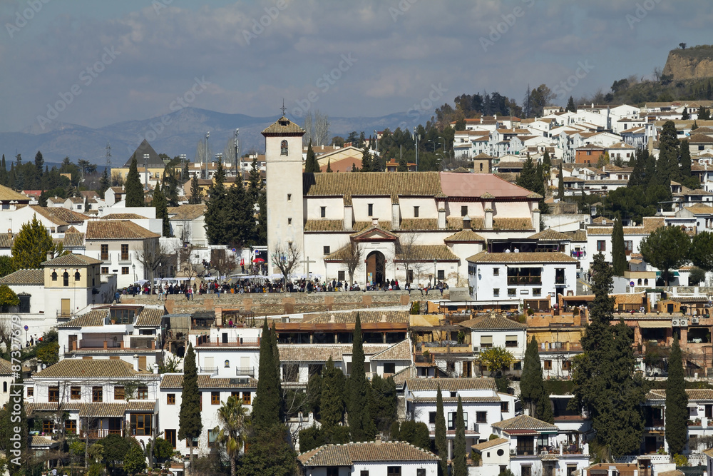 San Nicolas from Alhambra Granada