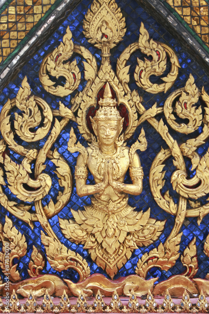 Golden decoration at Grand Palace (Bangkok, Thailand)