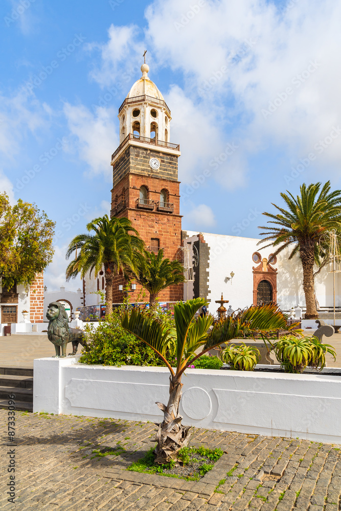 Famous church Nuestra Senora de Guadalupe in Teguise town, Lanzarote island, Canary Islands, Spain