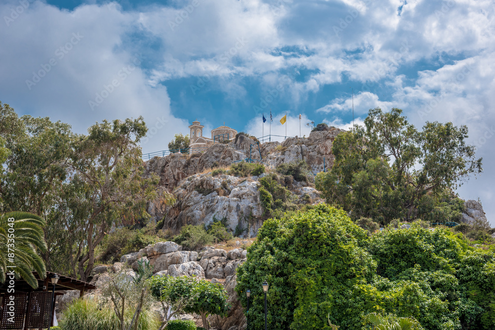 Ayios Elias Church on a hill, Protaras, Cyprus