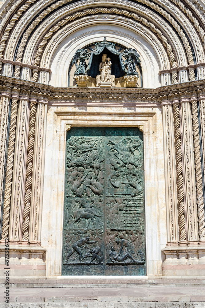 Gate of Orvieto Cathedral, Italy
