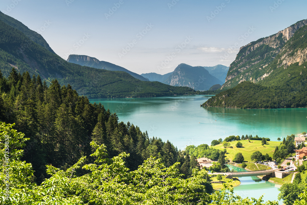 Lake Molveno, elected most beautiful lake in Italy.