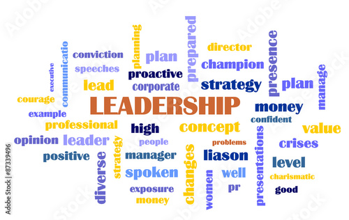 Leadership word concept vector eps 10