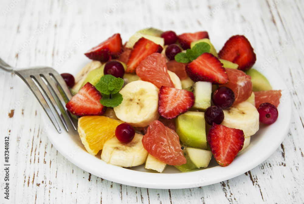 Salad with fresh fruits Salad with fresh fruits