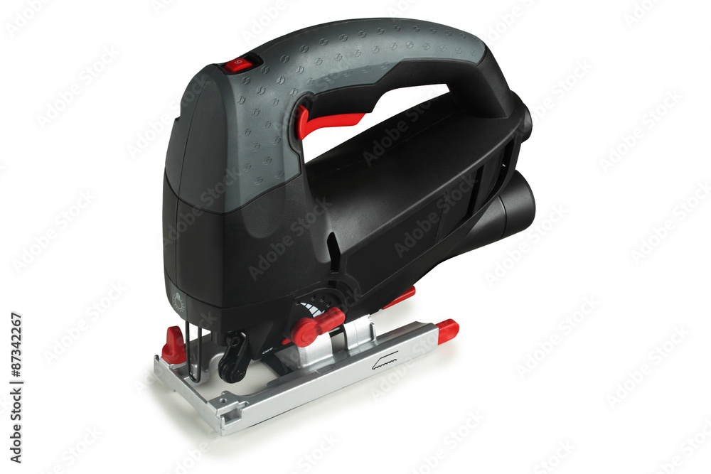 jig saw on a white background jig saw on a white background