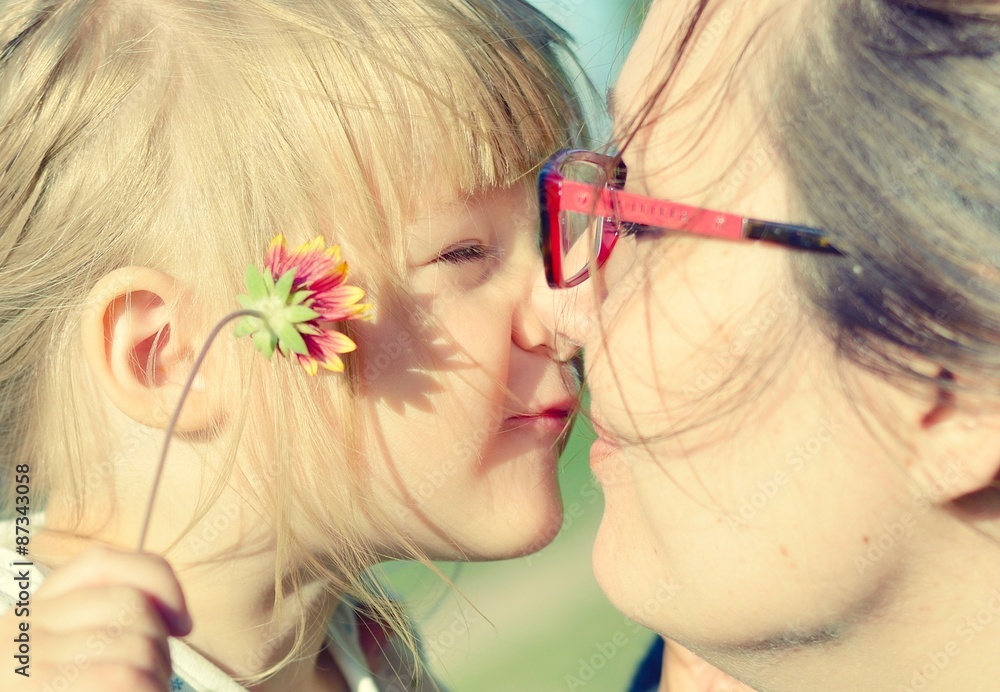 Mother and daughter.