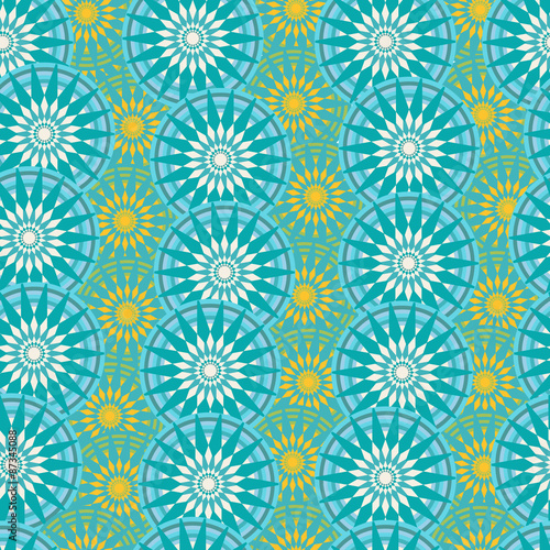 abstract floral seamless pattern
