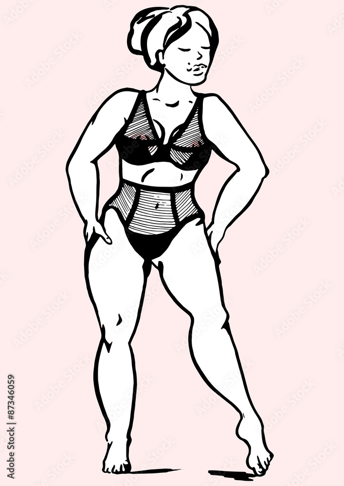 plus size woman in lingerie plus size woman in lingerie