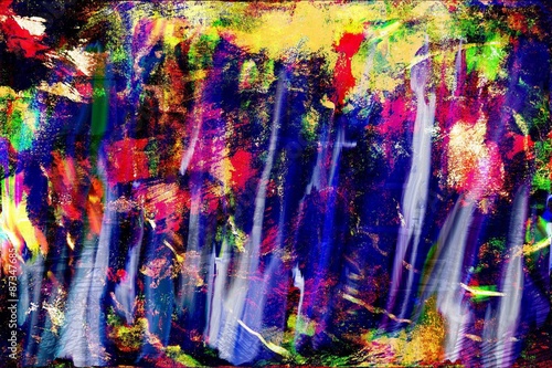 Abstract Painting with beautiful colors