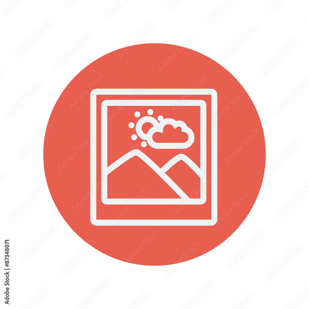 Picture with frame thin line icon Picture with frame thin line icon
