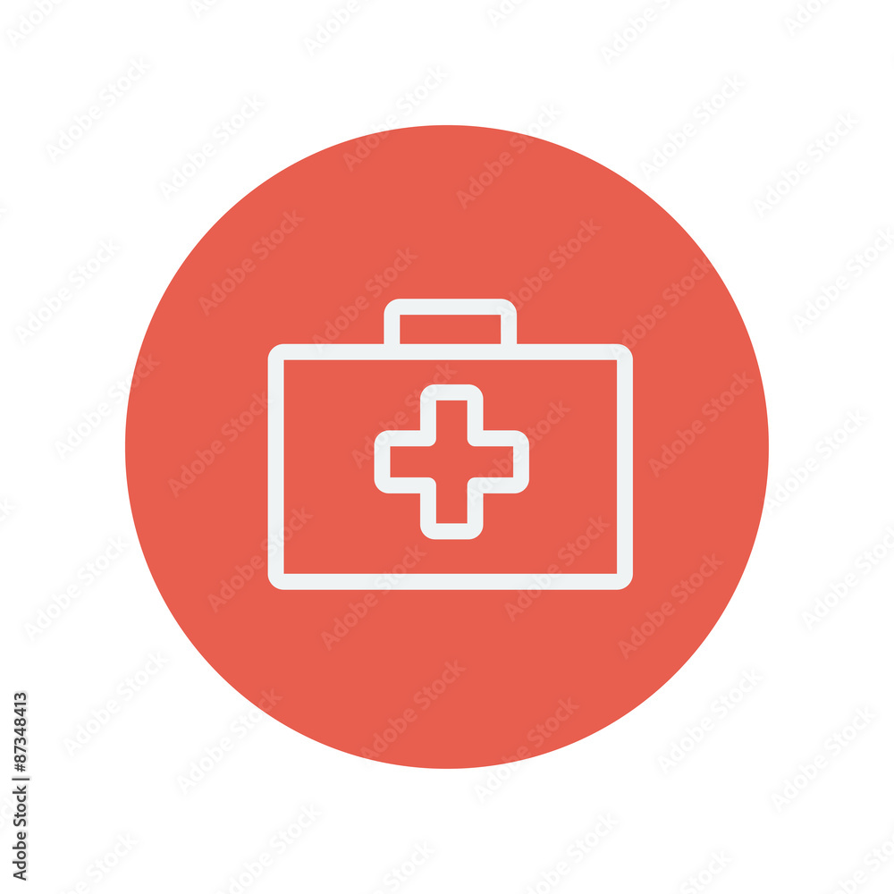 First aid kit thin line icon First aid kit thin line icon