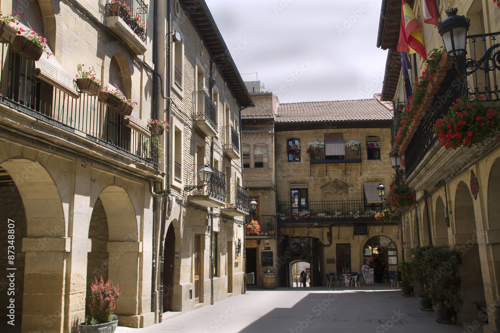Laguardia maintains it's medieval character with a pedestrial only area.Laguardia, Spain