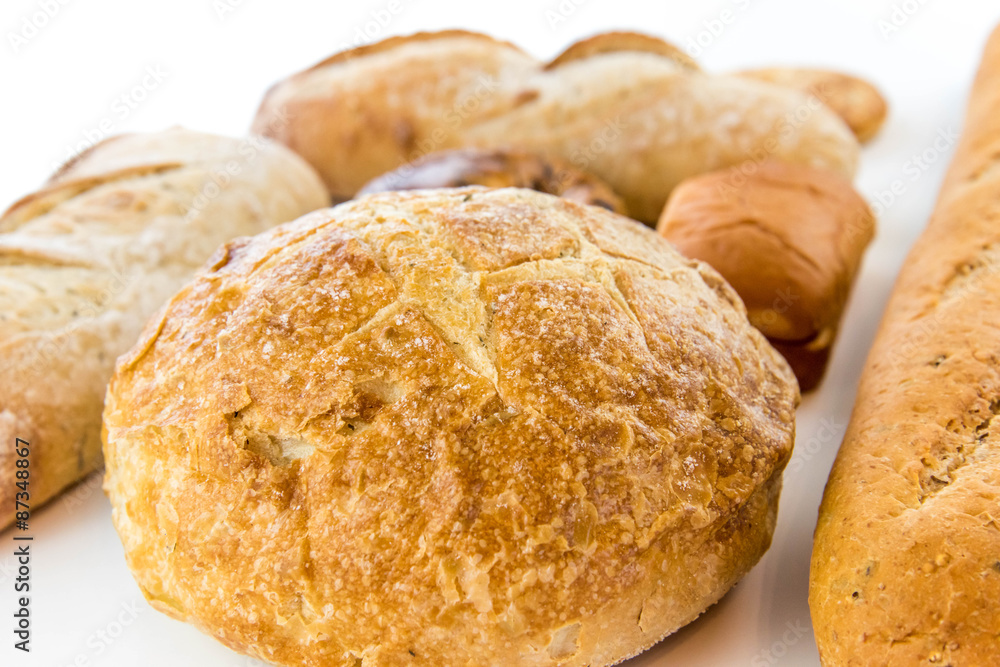 assortment of fresh baked breads assortment of fresh baked breads