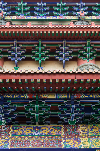 Roof detail, Po Lin Monastery, Lantau Island