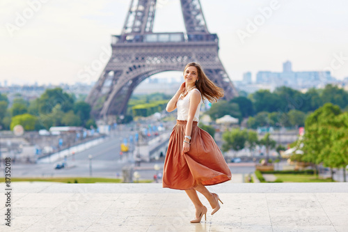 Photography Young woman in Paris on a summer day