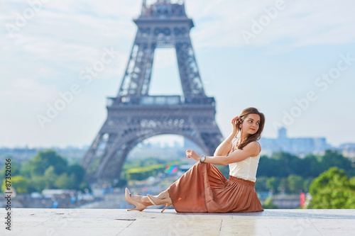 Young woman in Paris on a summer day © Ekaterina Pokrovsky