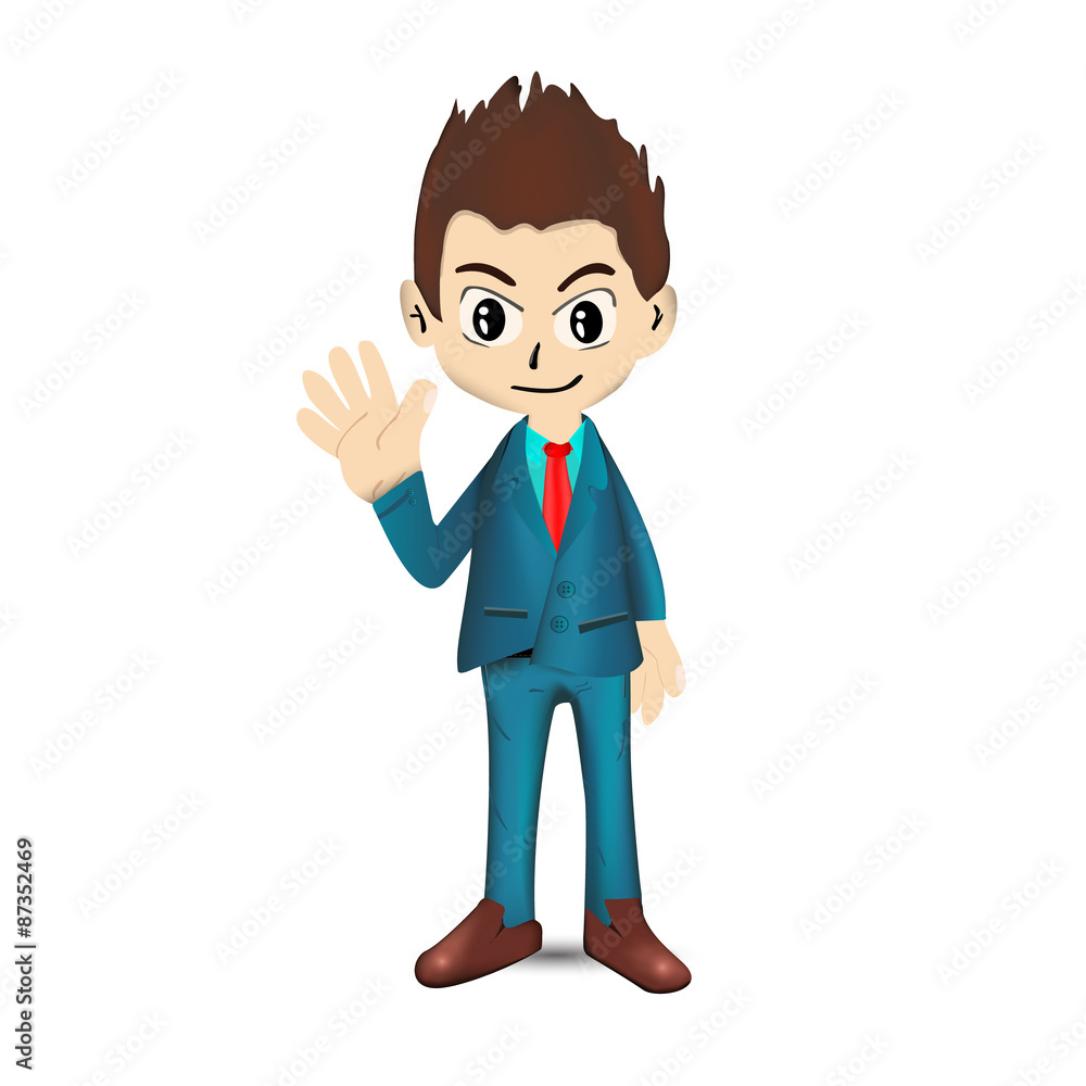 EPS10 vector of Businessman wearing suits