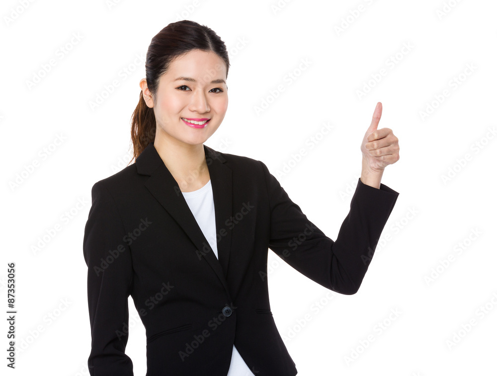 Young Businesswoman with thumb up Young Businesswoman with thumb up