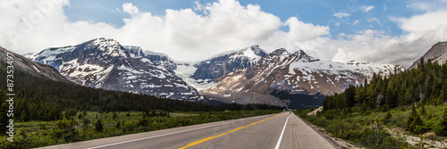 Panoramic view of the Canadian Rocky Mountain