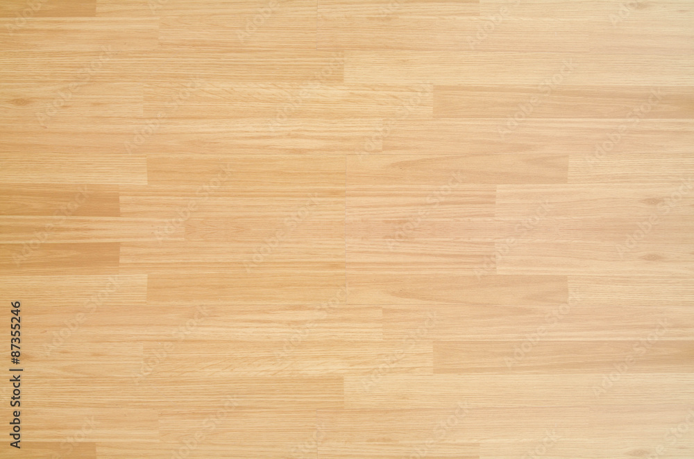 Obraz premium Hardwood maple basketball court floor viewed from above