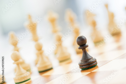 Chess, business concept success & stratefy photo