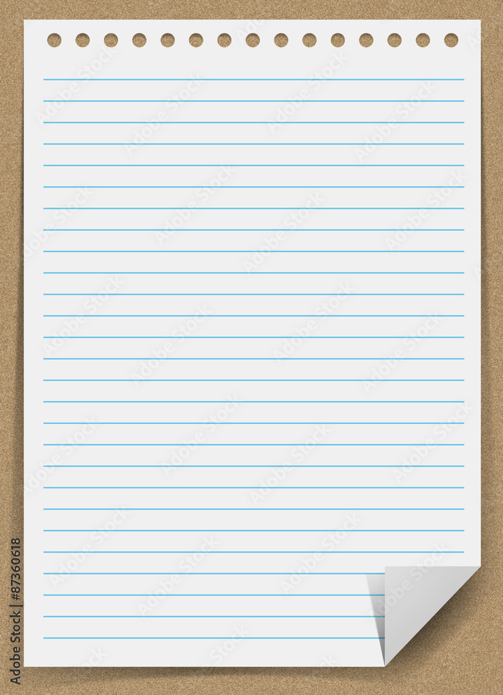 Naklejka premium notepad paper sheet