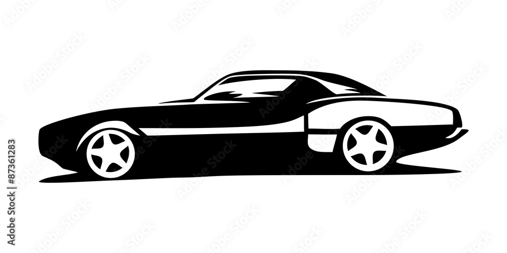 car sports silhouette