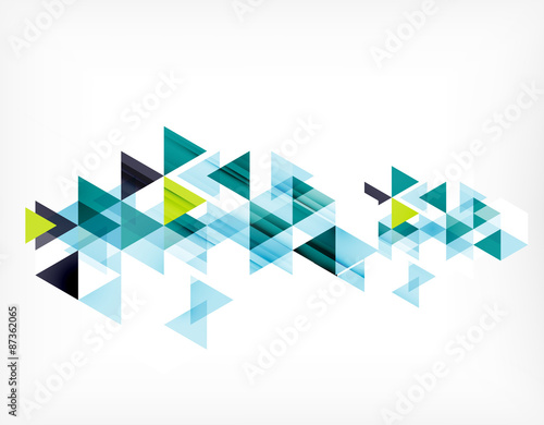 Triangle pattern composition, abstract background with copyspace