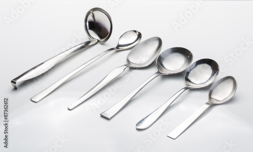 spoon set on white