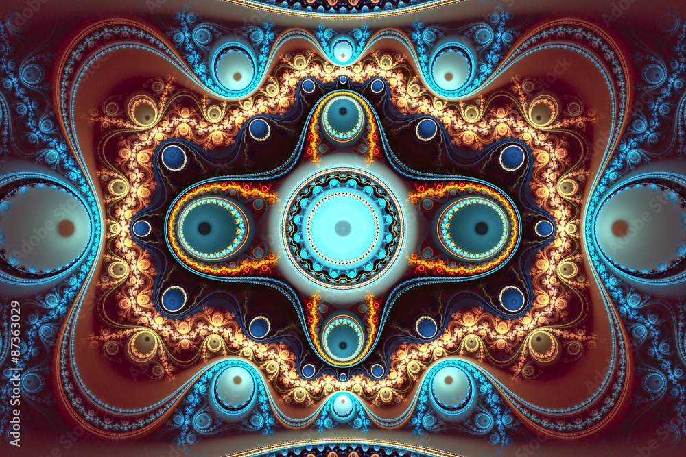 Abstract fractal. Abstract fractal multicolored background. Abstract fractal. Abstract fractal multicolored background.