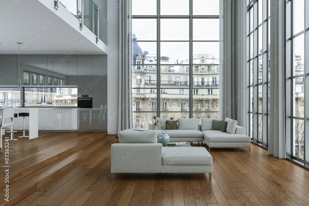 Fototapeta premium modernes hochwertiges Loft